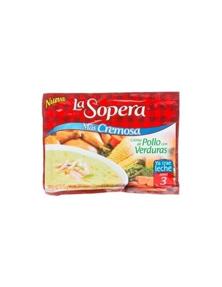 CREMA DE POLLO/VERD 3PORCION LA SOPERA