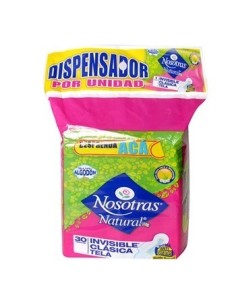 TOALLAS NOSOTRAS NATURAL 30 UND