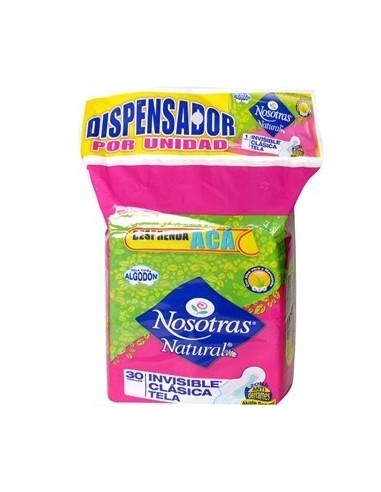 TOALLAS NOSOTRAS NATURAL 30 UND