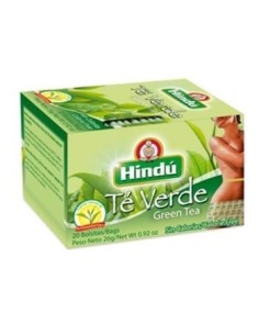 TE VERDE HINDÚ  20 BOLS 26 G