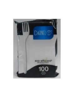 TENEDOR BLANCO DARNEL  100 UND