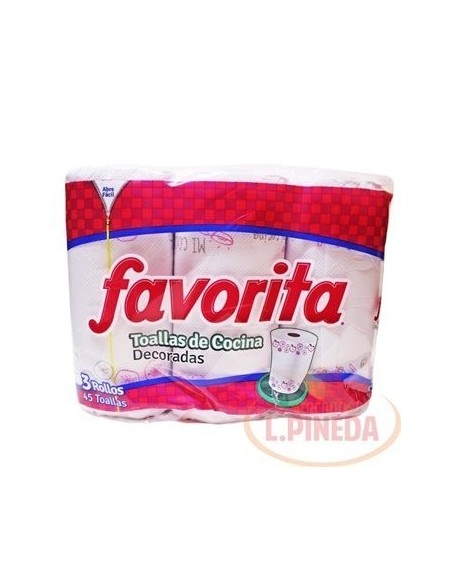 TOALLAS FAVORITA 3 UNIDADES