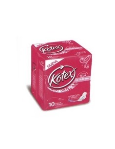 TOALLAS KOTEX ULTRAFINA 10  UNIDADES