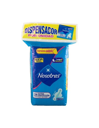 TOALLAS NOSOTRAS EXTRAPROTECCION  24 UN