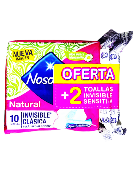 TOALLAS NOSOTRAS INVISIBLE CLASICA 10U