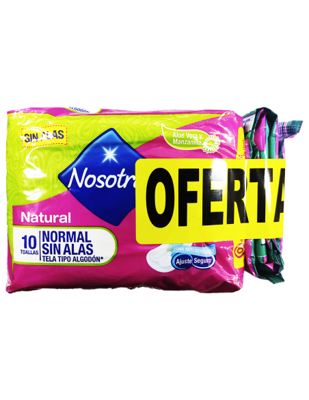 TOALLAS NOSOTRAS NORMAL 10 UND