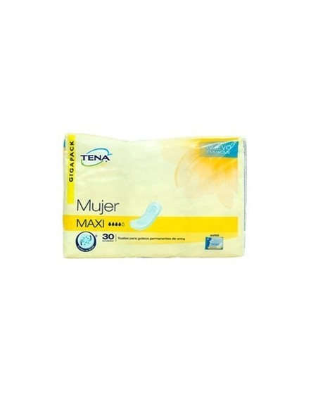 TOALLAS TENA MUJER MAXI 30 UNIDADES