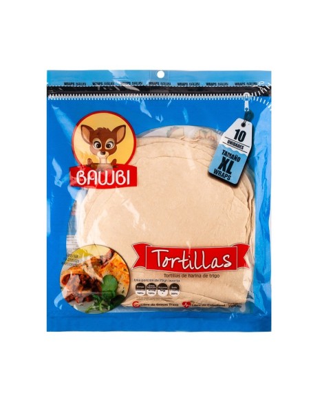 TORTILLA BAMBI PAN 10UND XL