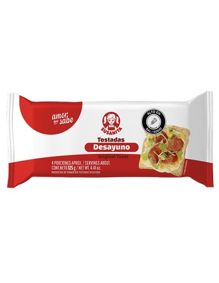 TOSTADAS INTEGRAL DESAYUNO SUSANITA 12 U