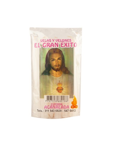 VELA ACANALADA ESPERMA 12 UNIDADES