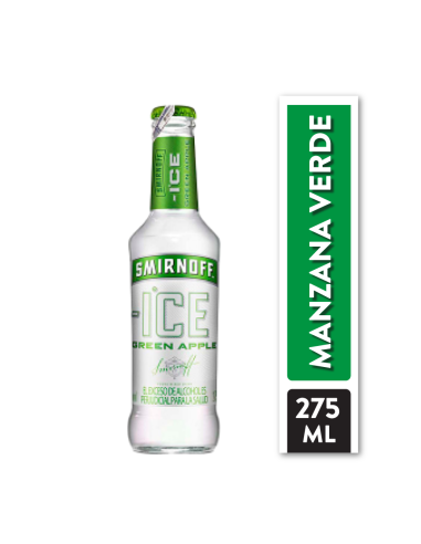 VODKA SMIRNOFF ICE GREEN APPLE BOTELLA