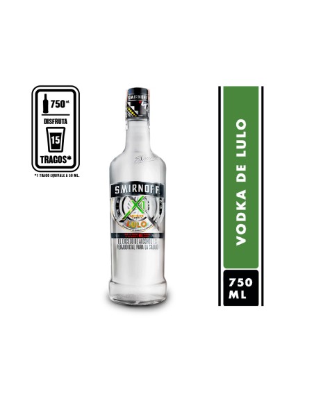 VODKA SMIRNOFF LICOR DE LULO  750 ML