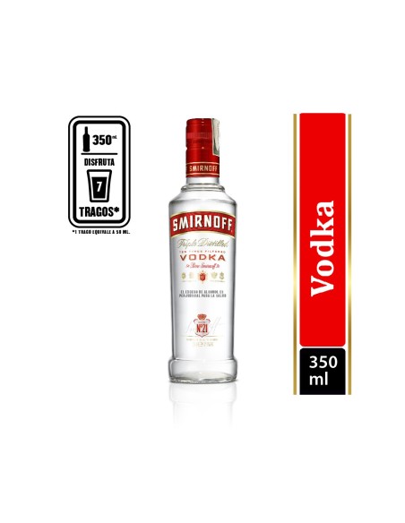 VODKA SMIRNOFF RED 350 ML