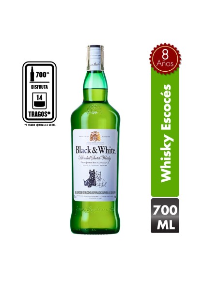 WHISKY BLACK & WHITE  700 ML