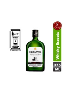 WHISKY BLACK & WHITE 375 ML