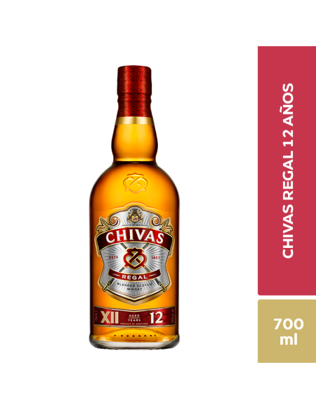 WHISKY CHIVAS REGAL 12 AÑOS