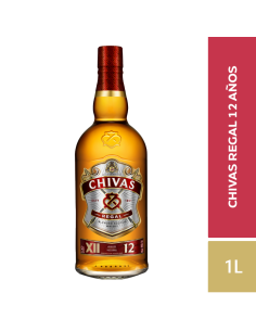 WHISKY CHIVAS REGAL 12AÑOS  1 LT 2