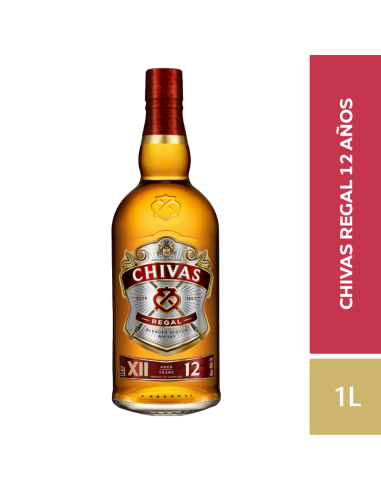WHISKY CHIVAS REGAL 12AÑOS  1 LT