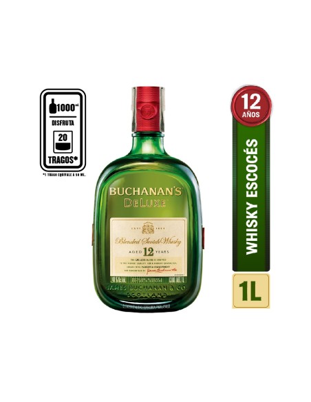 WISHKY BUCHANANS LITRO WISHKY BUCHANANS LITRO