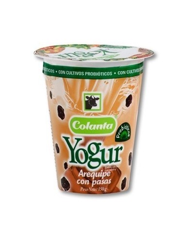 YOGURT AREQUIPE Y CON PASAS COLANTA  