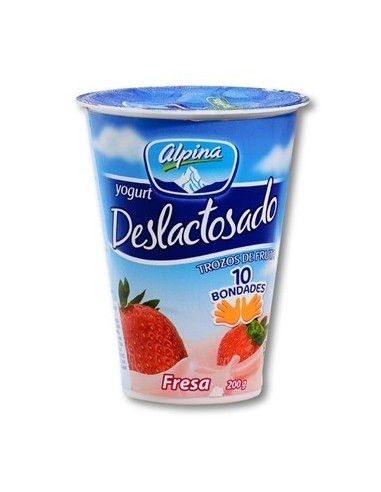 YOGURT DESLACTOSA  FRESA ALPINA 200 G