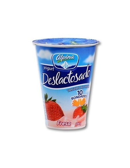YOGURT DESLACTOSA  FRESA ALPINA 200 G