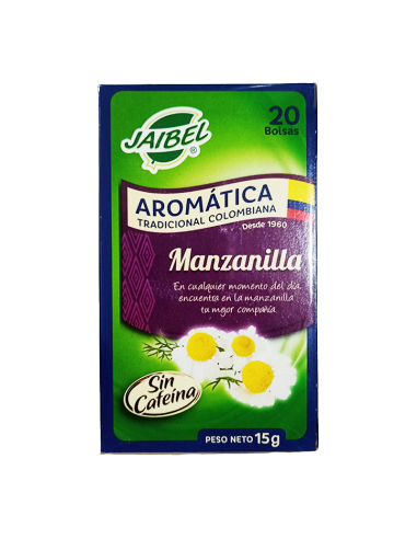 AROMATICA MANZANILLA JAIBEL 20 BOLSITAS