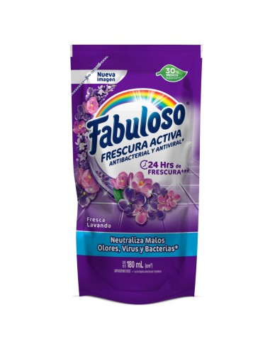 LIMPIADOR  PISOS LAVANDA FABULOSO 180M L