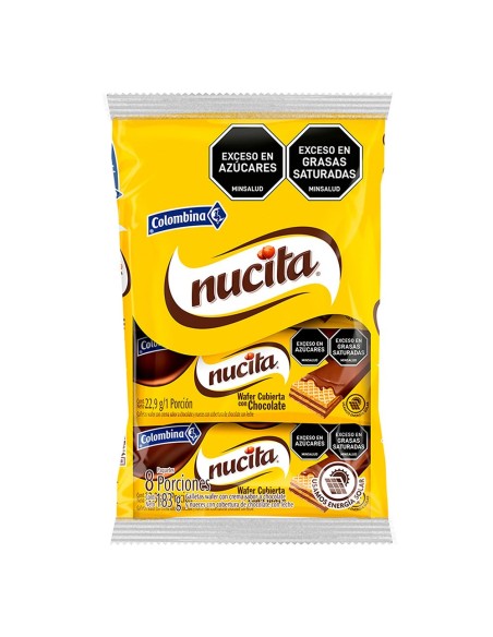 GALLETAS  WAFER CUB NUCITA 8 PQ