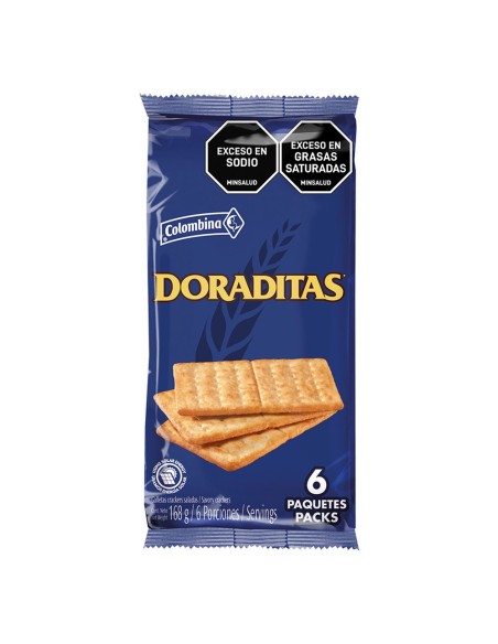 GALLETAS DORADITAS COLOMBINA 6 PQ