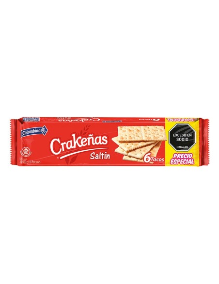 GALLETAS CRAQUEÑAS  450 GR 6 TACOS 