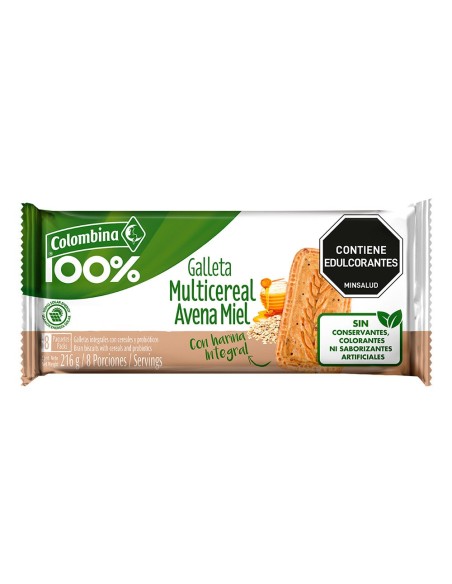 GALLETAS  AVENA MIEL  COLOMBINA 