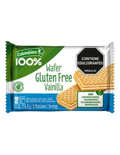 GALLETA WAFER GLUTEN FRREE VAINILLA CHOC