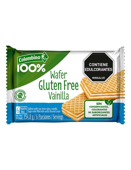 GALLETA WAFER GLUTEN FRREE VAINILLA CHOC