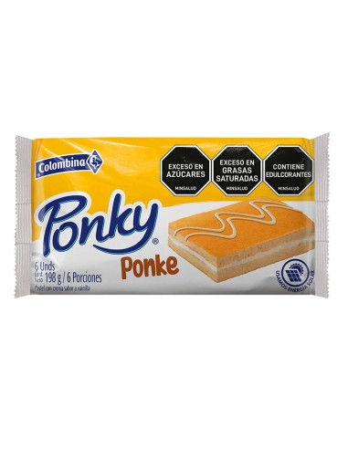 PONKY VAINILLA COLOMBINA  6 UND