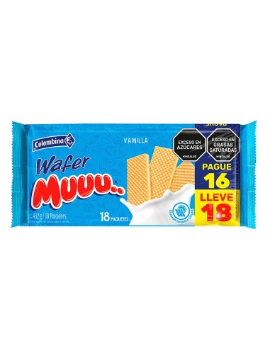 GALLETA MUUU WAFER 18 UND