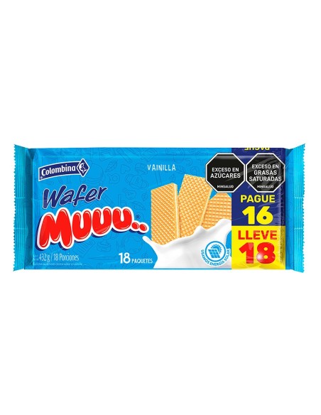 GALLETA MUUU WAFER 18 UND