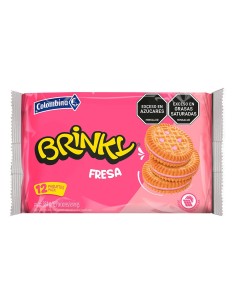 GALLETAS BRINKY FRESA 12 PAQ 384 G