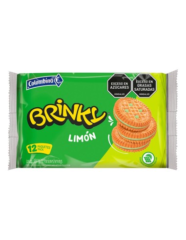 GALLETA BRINKY LIMON  12 PQ 384GR 