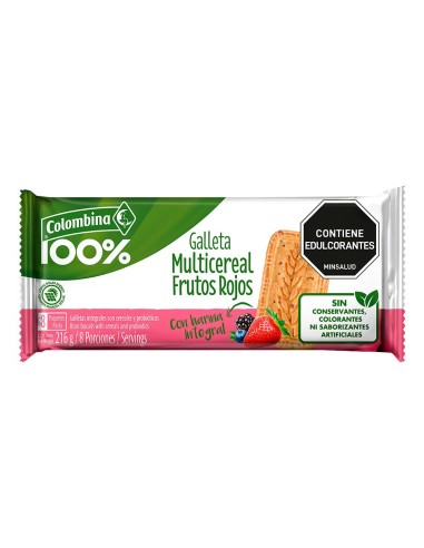 GALLETAS MULTICEREAL FRUTOS ROJOS 216GR