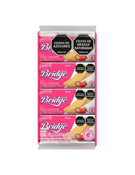 GALLETAS FRESA  BRIDGE  8 PQ