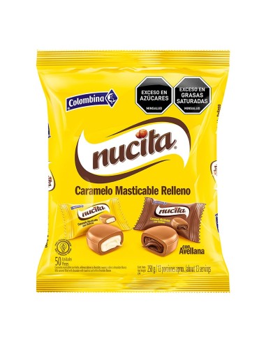 CARAMELO MASTICABLE NUCITA 50 UNID