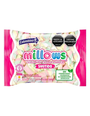 MILLOWS SURTIDO COLOMBINA 145 G
