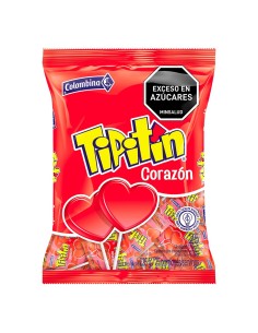 TIPITIN CORAZON COLOMBINA  25 UNIDADES