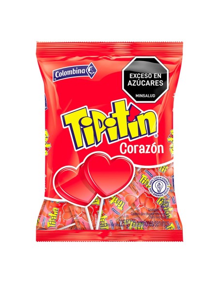 TIPITIN CORAZON COLOMBINA  25 UNIDADES