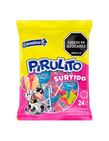 PIRULITO SURTIDO COLOMBINA 24 UND