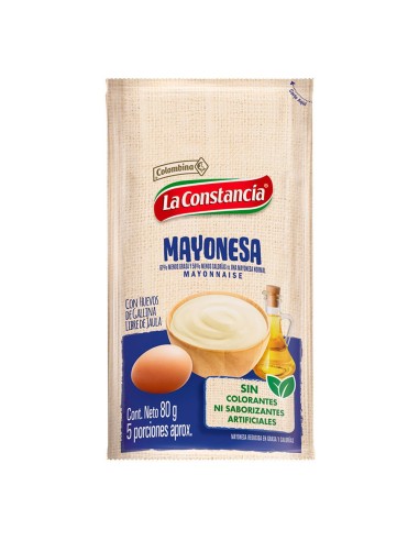 MAYONESA SOBRE LA CONSTANCIA 80 G