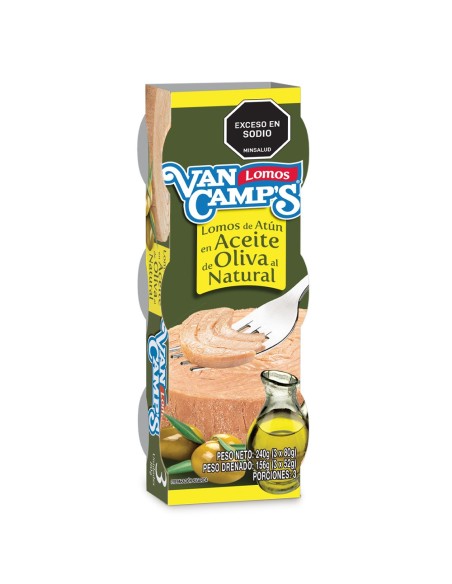 ATUN EN ACEITE OLIVA VAN CAMPS 3 UNDS