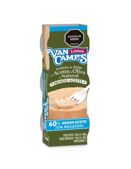 ATUN VAN CAMPS MENOS ACEITE OLIVA 3 UN