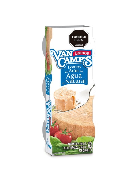ATUN AGUA VAN CAMPS 3 UN 80 GR